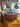 Large wood pumpkin with glass lid