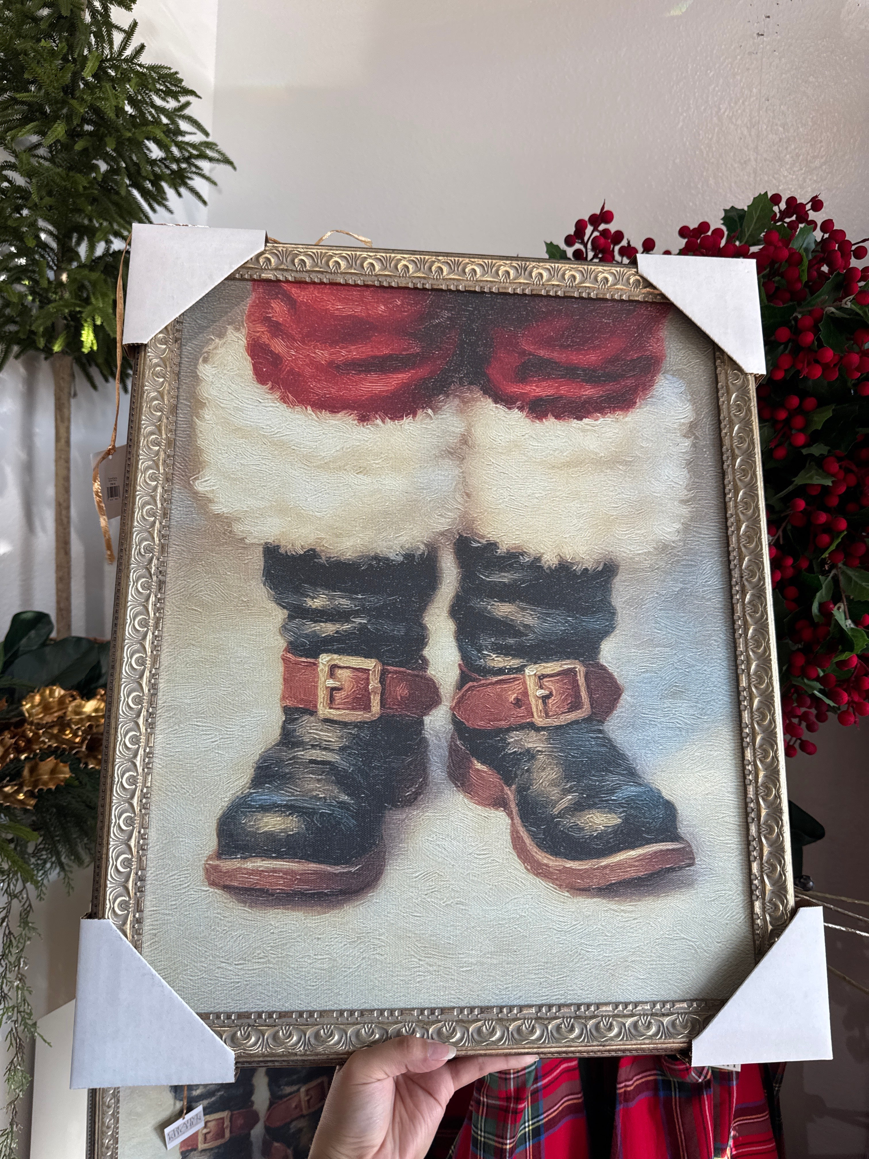 Framed Santa Boots – CreativeKitchen