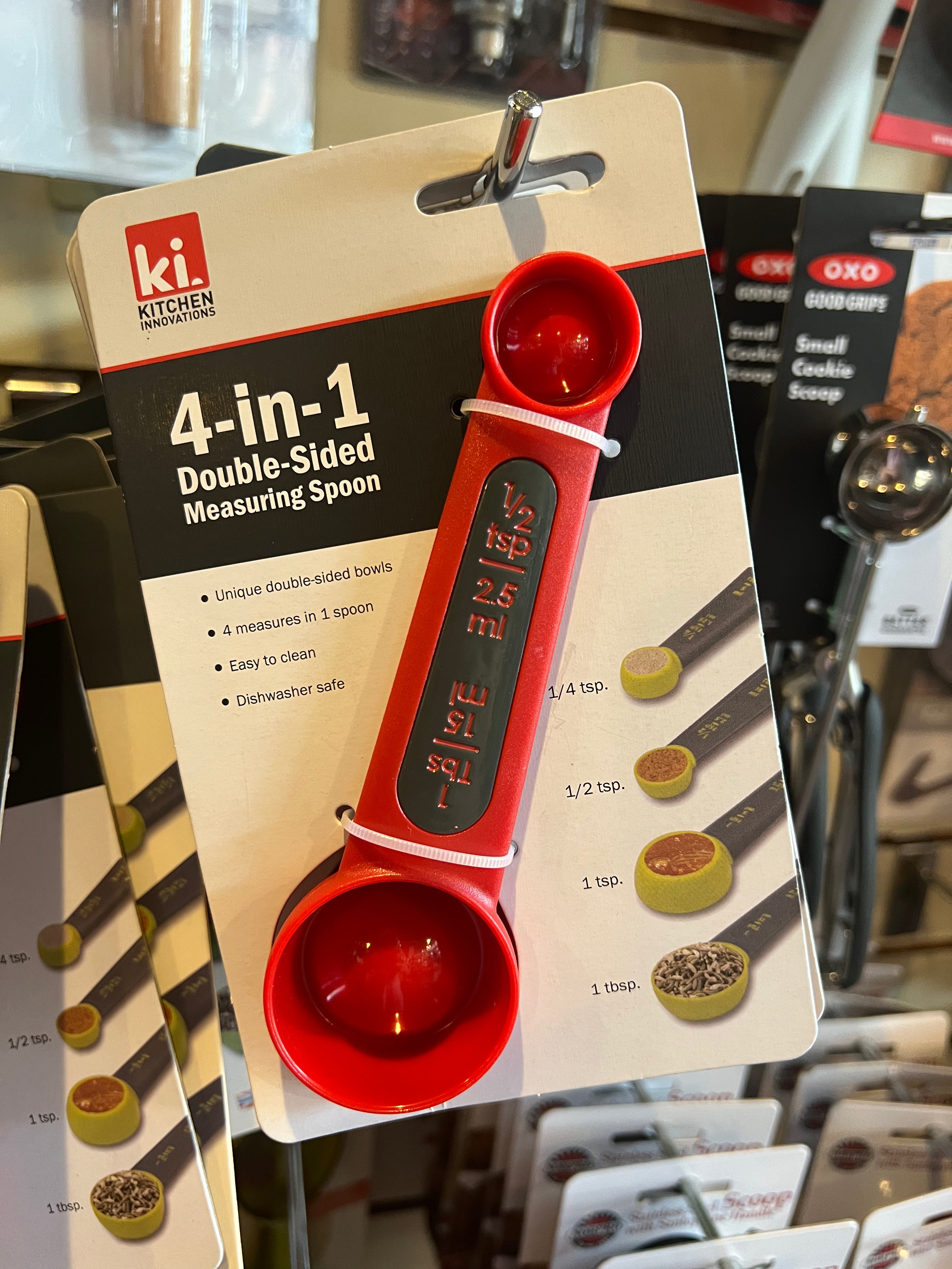 Double Spoon 4-in-1 Double Sided Measuring Spoon – CreativeKitchen